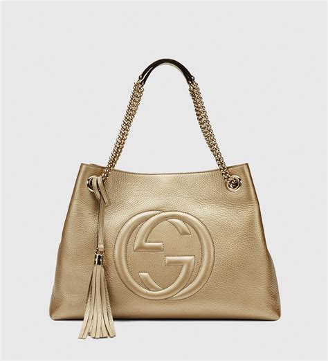 gucci metallic leather shoulder bag|farfetch gucci shoulder bags.